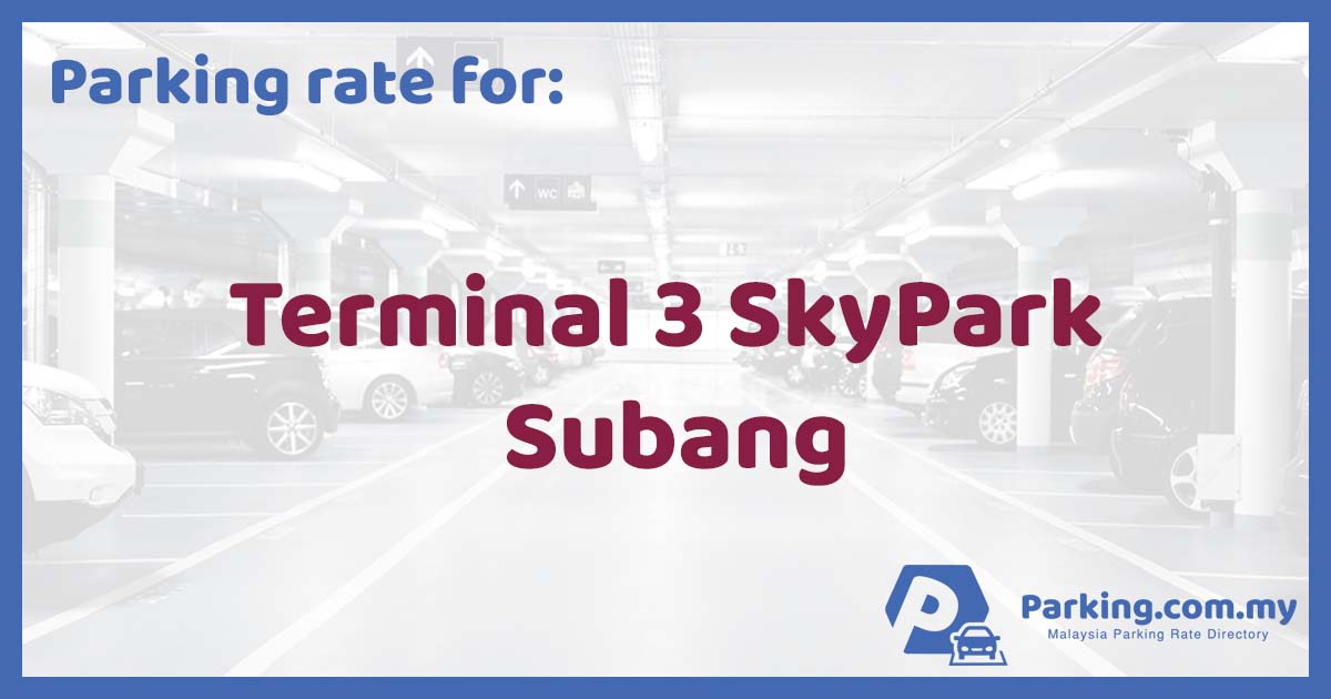 subang airport parking rate 2017