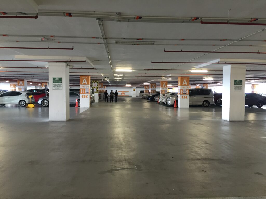 Parking spaces at Gateway @ KLIA2 parking lot